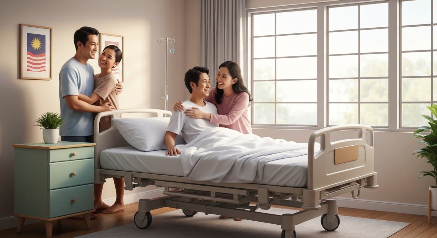 Keluar dari hospital...